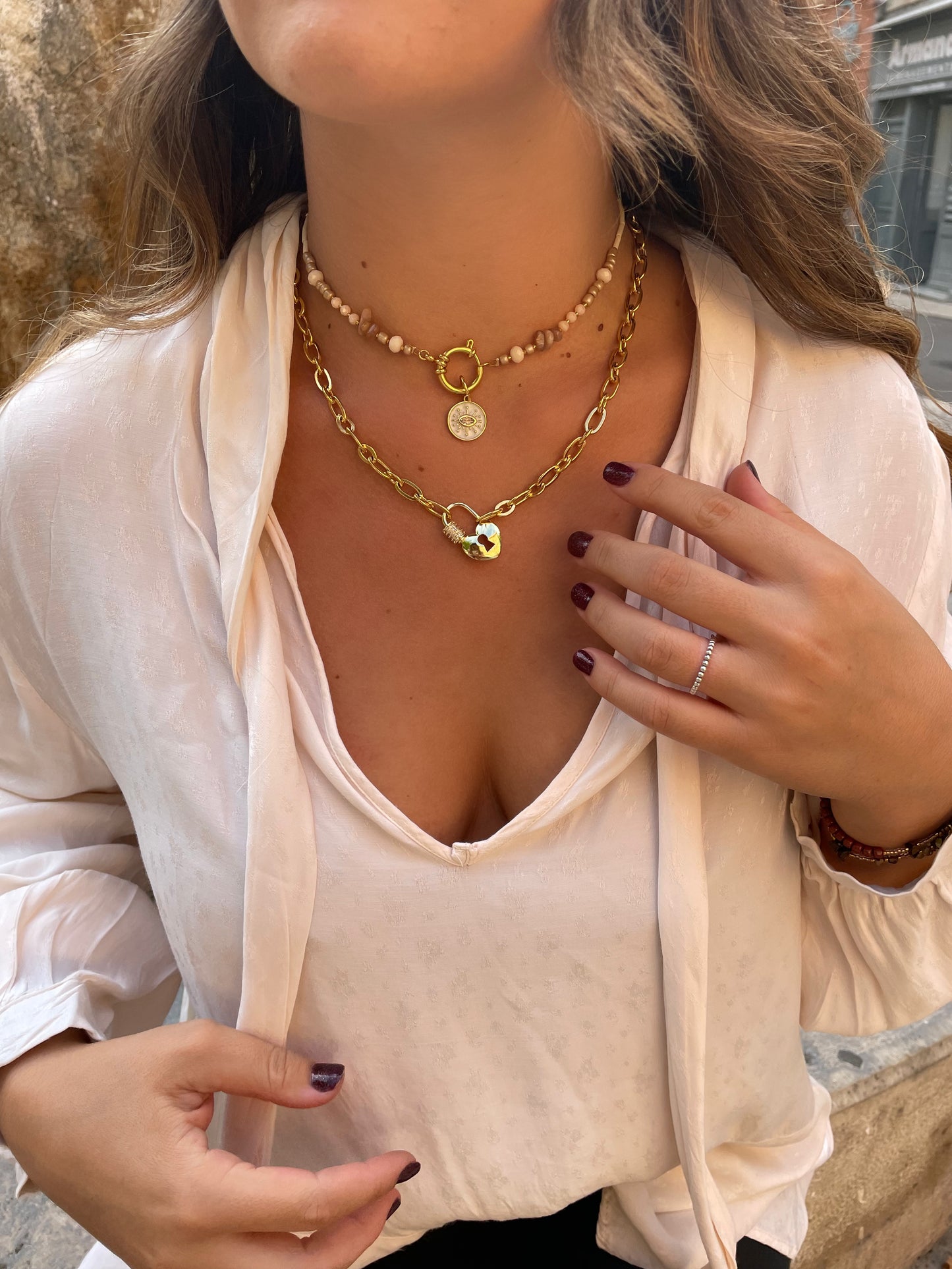 COLLIER LYV | Isis blanc